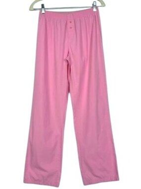 PINK Victoria’s Secret Pajama Pants XS Pink Lounge Sleepwear Logo Back Cotton